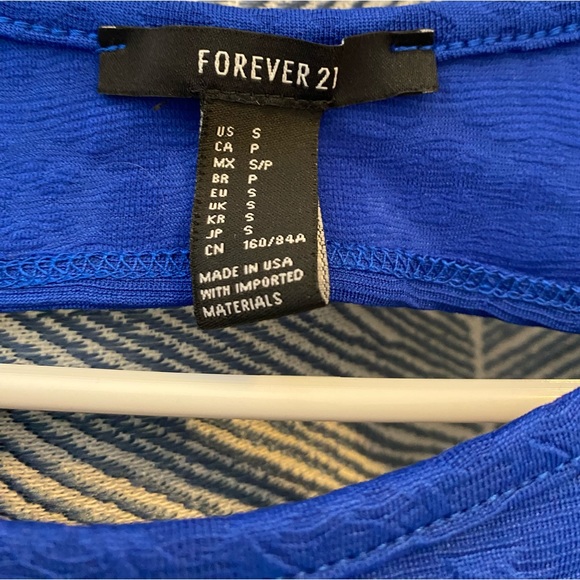 Royal Blue Sleeveless Dress - Picture 3 of 6